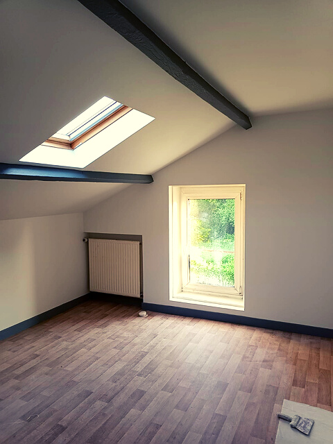 Une maison rénovée pour la location — photo du chantier